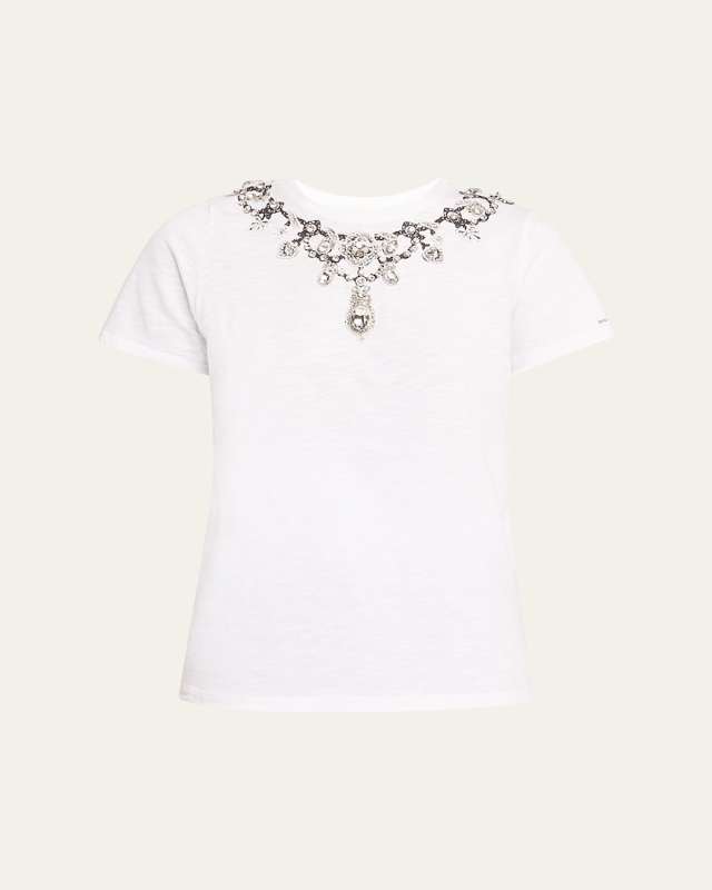 Crewneck Jewelry Appliqué Tee